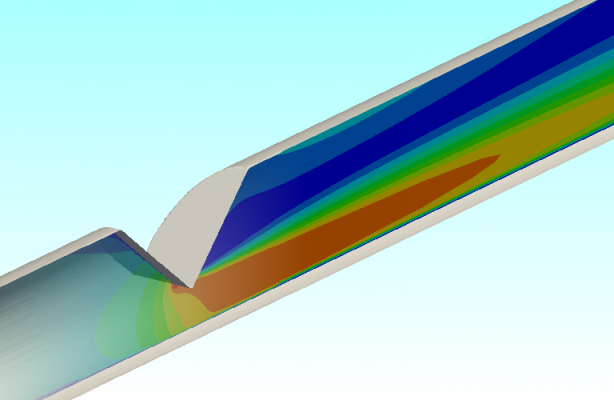 CFD of Wedge Flow Meter